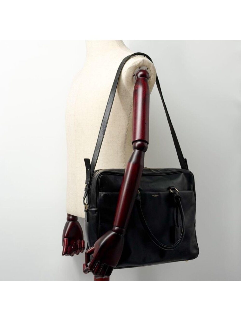 Saint Laurent Museum Briefcase Business 2-Way Leather - Picture 5 of 16
